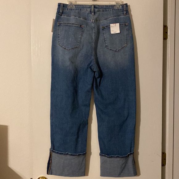 Vigoss Joni Wide Cuff Crop jeans size 12 BNWT - Picture 4 of 5
